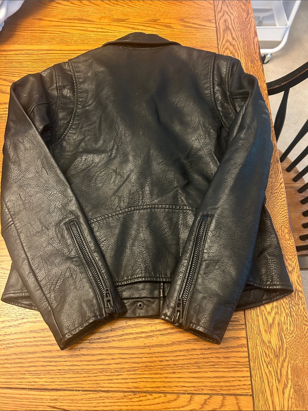 Blank NYC Black Faux Leather Moto Jacket/1 - Picture 7 of 7
